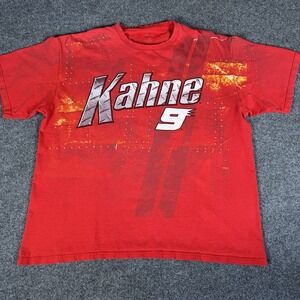 NASCAR Kasey Kahne #9 Racing T-Shirt Men's XL Red Vintage Y2K Daytona‎ 500